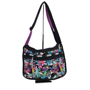 LeSportsac Swizzle Roller Girls graphic multicolored multicompartment crossbody